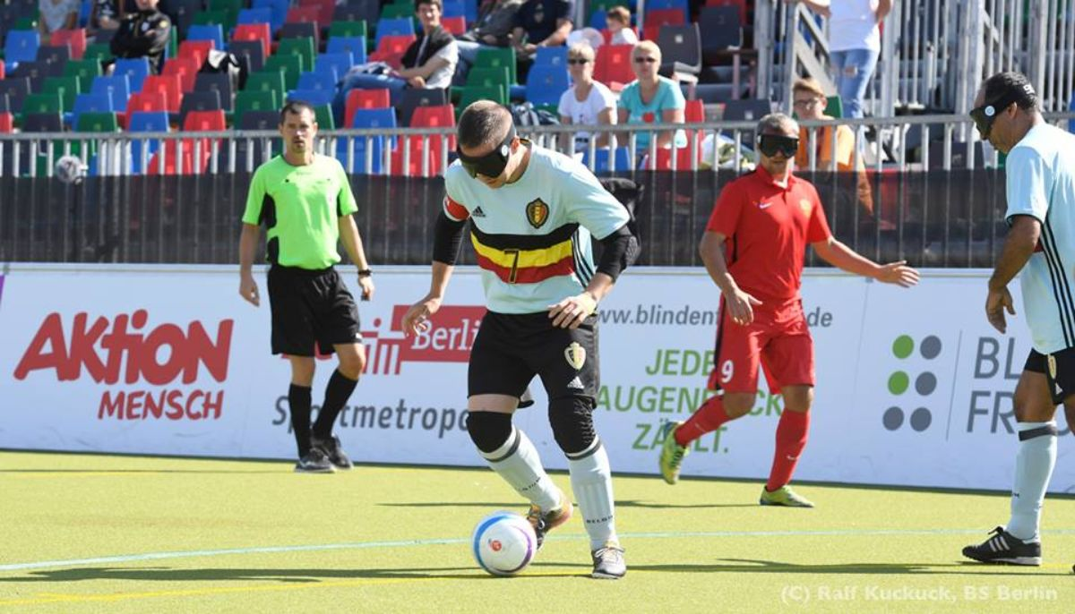 Blind football match