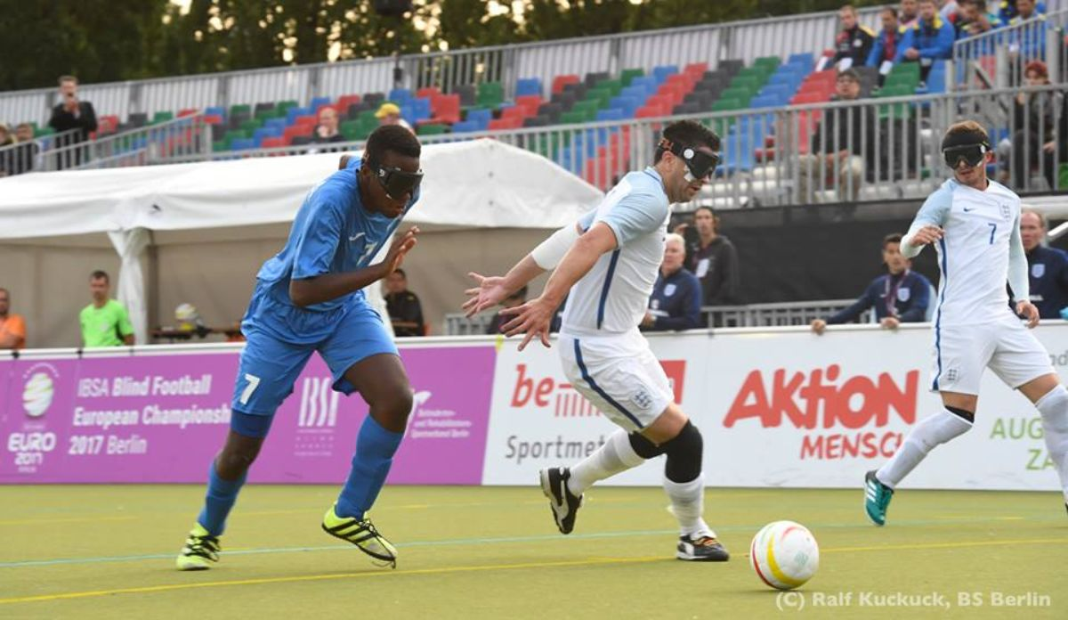 Playing with Rainbow blind football