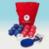 Boccia Standard Pro set with red polyester bag and foam referee paddle