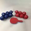 Boccia Standard Pro set with referee paddle (one side red and one side blue)