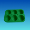 Green Boccia tray for 6 balls
