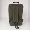 Olive green Superior Boccia backpack with beige zipper and details