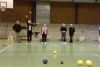 Playing Petanque indoor
