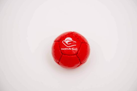 Single-small-red-petanque-target-ball