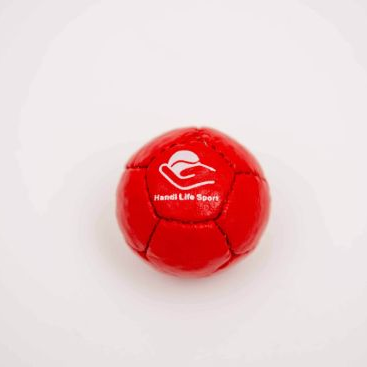 Single-small-red-petanque-target-ball