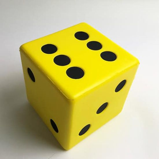 Foam Dice, 14 x 14 x 14 cm