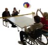 Playing Sitting Volleyball