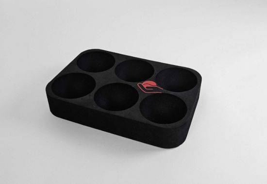 Picture of Boccia Foam Tray for 6 Balls, Black