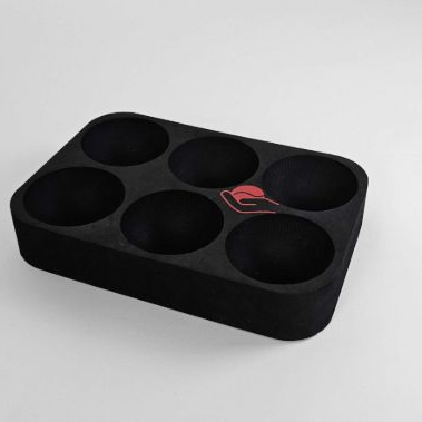 Picture of Boccia Foam Tray for 6 Balls, Black