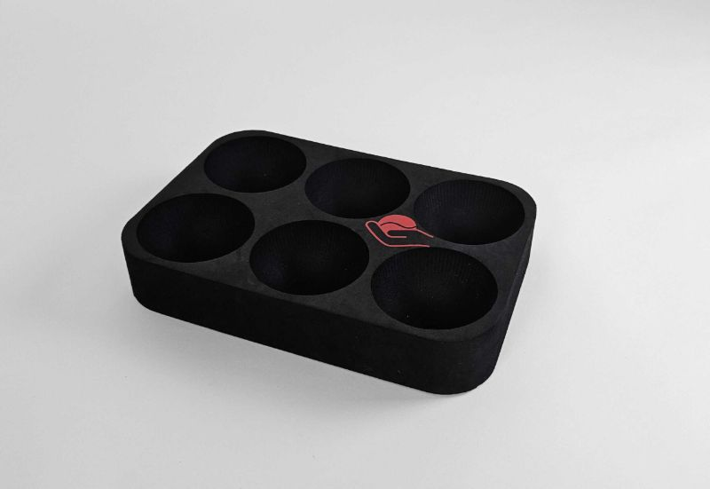 Picture of Boccia Foam Tray for 6 Balls, Black