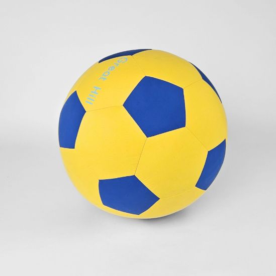 Picture of Large Fabric Ball in Yellow and Blue