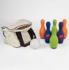 Picture of Indoor Bowling Set with Skittles and Soft Ball in Canvas Bag