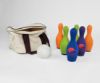 Picture of Indoor Bowling Set with Skittles and Soft Ball in Canvas Bag