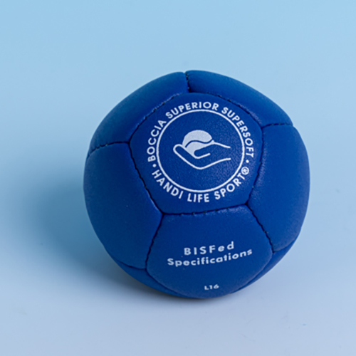 Single blue Superior Supersoft boccia ball