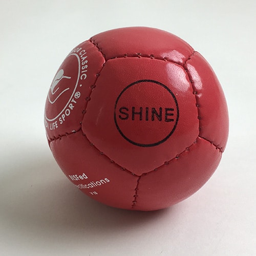 Red Superior Shine Boccia ball