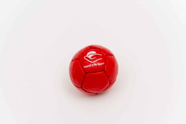 Single-small-red-petanque-target-ball