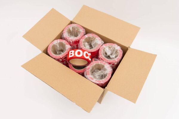 Red/white-boccia-tape-40-mm-box-with-48-rolls