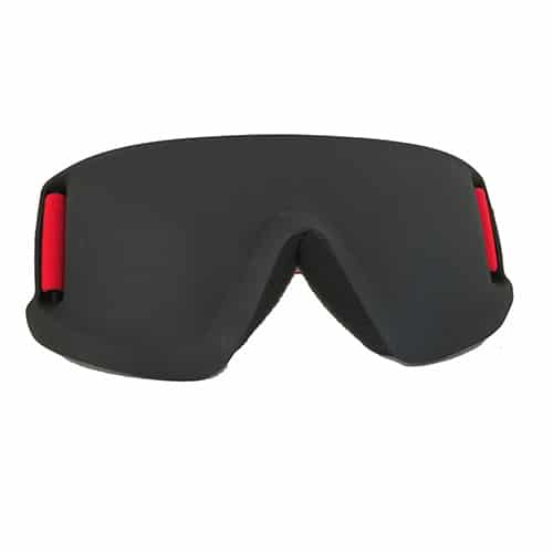 Justa Blind Sports Mask with red strap