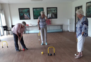 Indoor Croquet played by Seniors