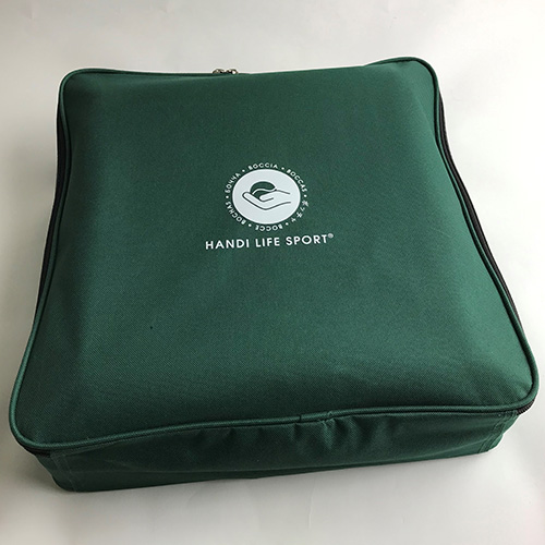 Boccia Superior Classic sæt i grøn boccia taske med skum indlæg