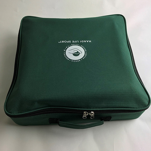 Boccia Superior Classic sæt i grøn boccia taske med skum indlæg