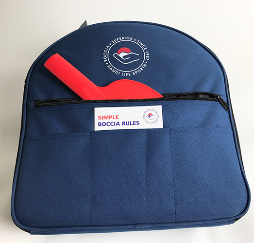 Boccia New Standard in blue shoulderbag