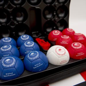 Superior Supersoft set in blue Superior Boccia Case