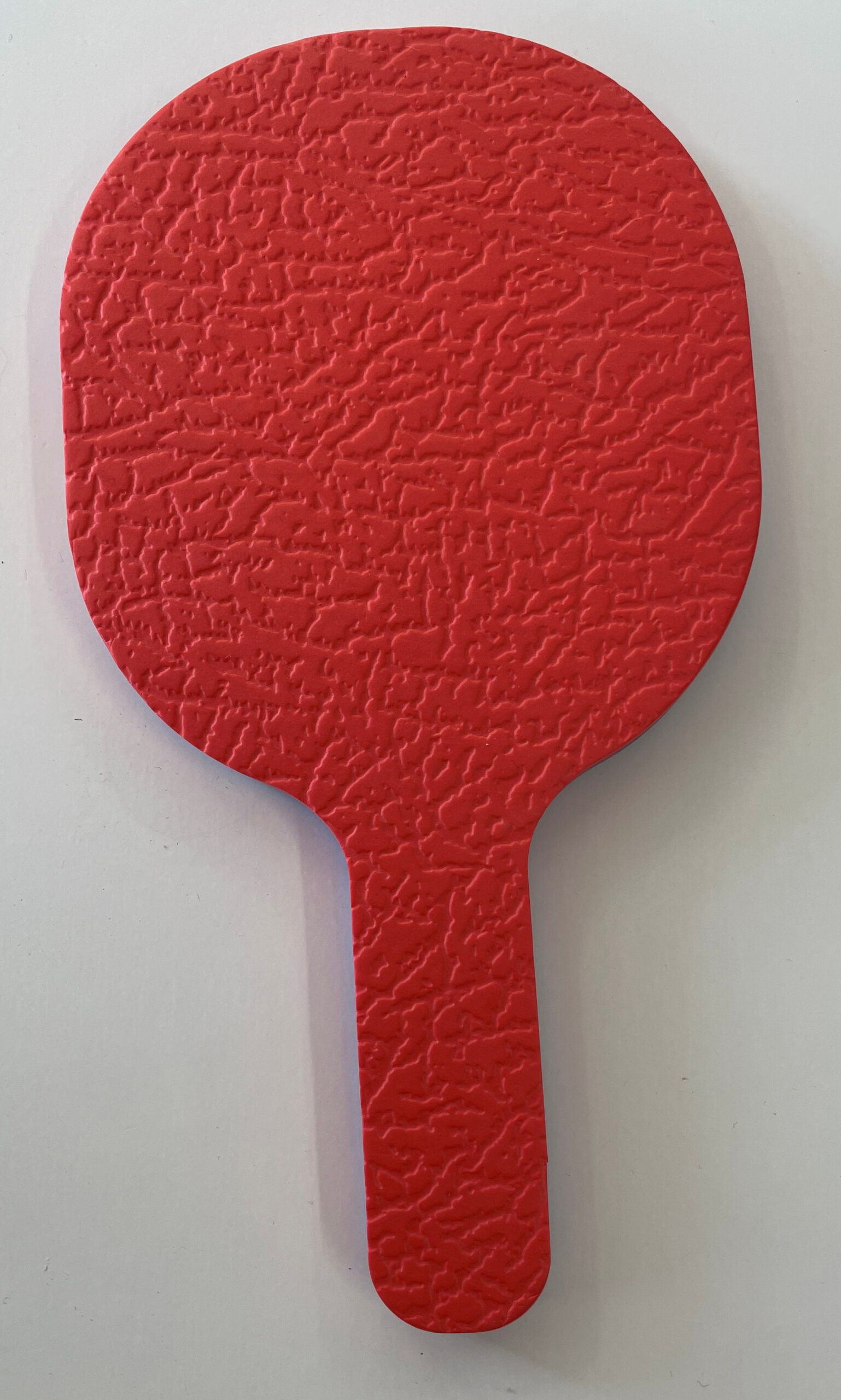 Foam bat one side red and one side blue - red side showing