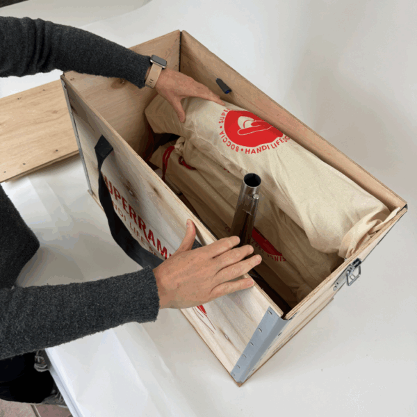 Packing the SuperRamp box - for carrying the SuperRamp